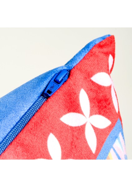 Hansı Dijital Baskılı Dolgulu Kırlent 50x50 Cm Renkli