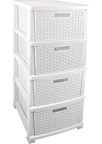 Beyaz Rattan Sebzelik