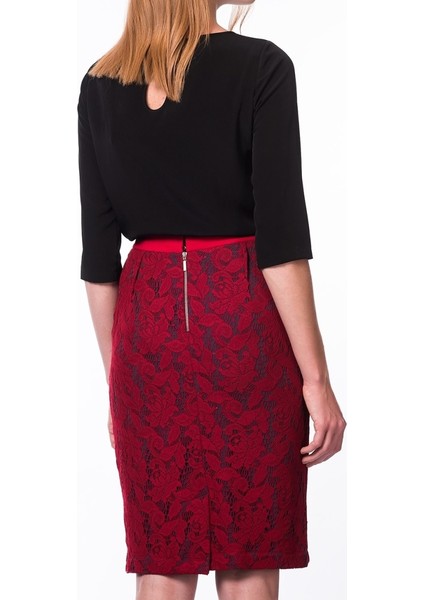 Dantel Detaylı Etek Kırmızı K1315005_006 fiyatları
