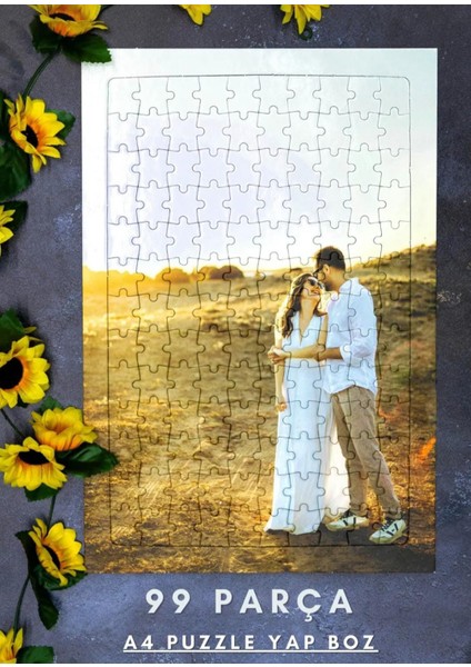 Kişiye Özel Fotoğraf Baskılı 99 Parça Puzzle & Hediye Seçeneği