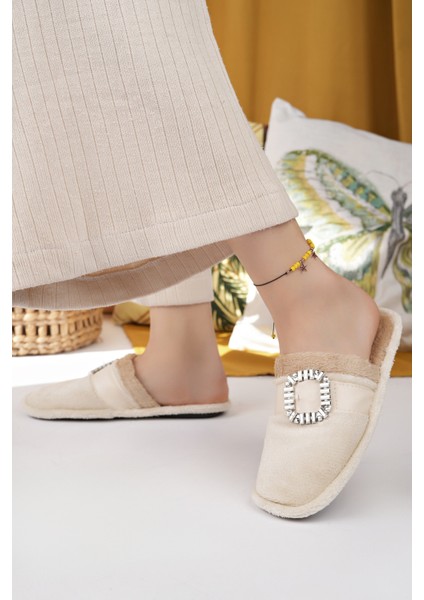 Kadın Ev Terliği Peluş Yıkanabilir Içi Yünlü Kürklü Terlik Misafir Çeyiz Bohça Gelin Terliği fiyatları