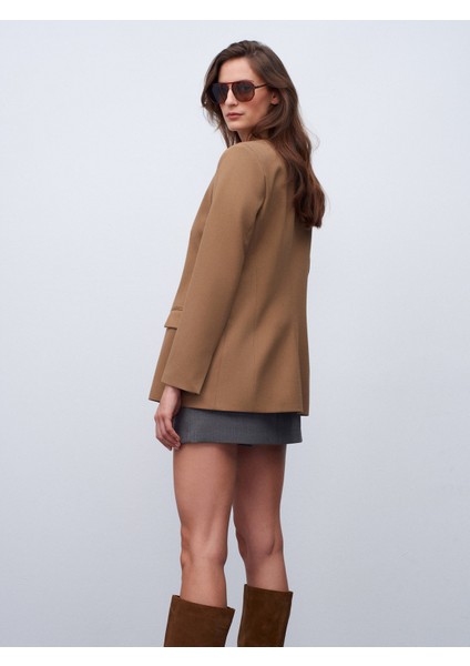 60775 Blazer Ceket-Camel fiyatları