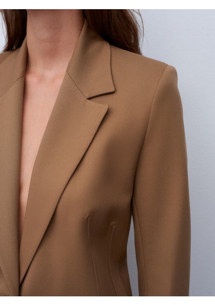 60775 Blazer Ceket-Camel fırsatları