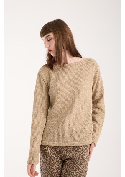 %100 Pamuk Triko Örgü Örme Kumaş Kadın Sweatshirt