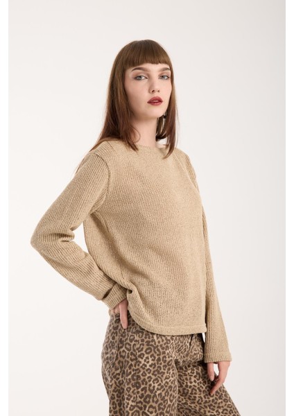 %100 Pamuk Triko Örgü Örme Kumaş Kadın Sweatshirt modelleri