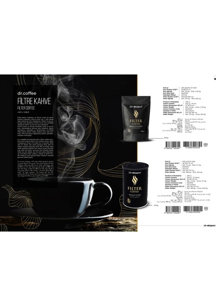 Drcoffee Filtre Kahve 200GR Teneke fırsatları