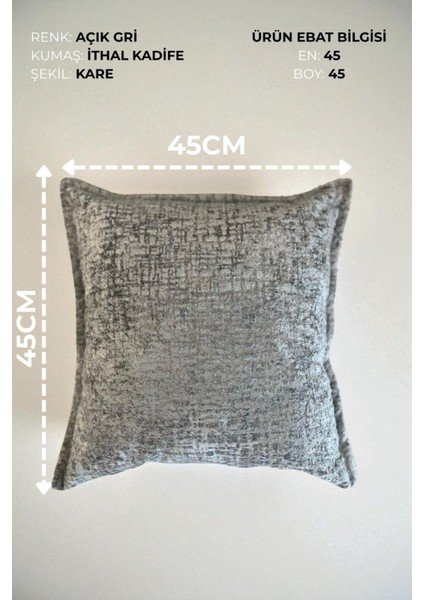 Kırlent İthal Kadife Kumaş - 45X45cm Yumuşak Dokulu Dekoratif Özel Tasarım Kırlent Kılıfı - S04 modelleri