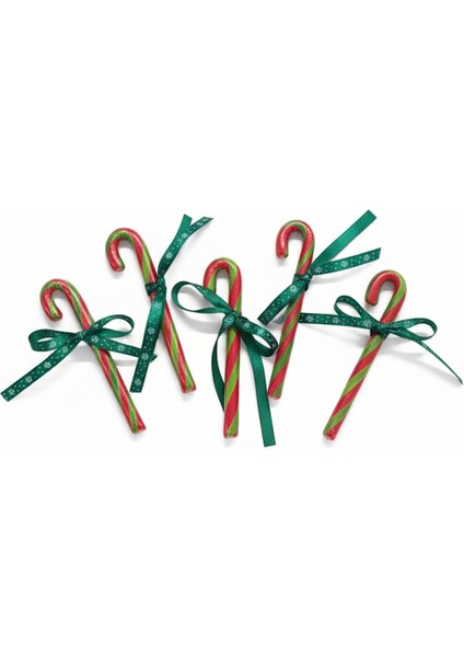 Yılbaşı Baston Şeker 100 Adet Yeşil Kırmızı Hediyelik modelleri