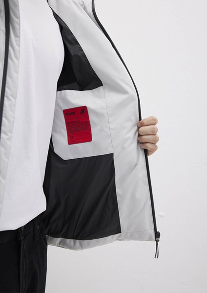 Su İtici Kapüşonlu Gri Şişme Mont 0110675-70074 modelleri