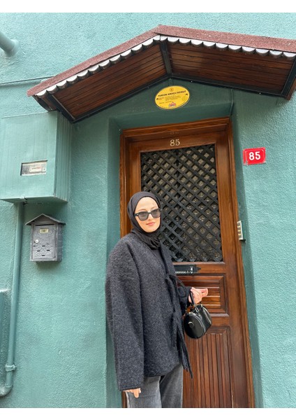 Önden Bağlamalı Kırçıllı Ceket fırsatları