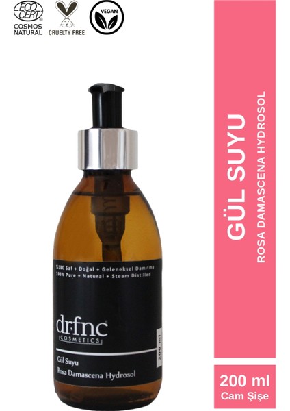 Dr.fnc Gül Suyu 200 ml Pompalı