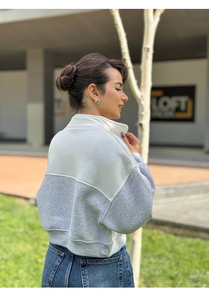 Ucla Çift Renkli Sweatshirt modelleri