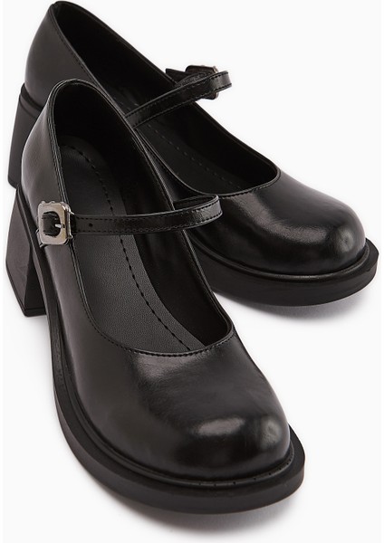 Mirka Siyah Bantlı Kadın Loafer Ayakkabı modelleri