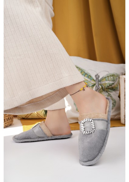 Kadın Ev Terliği Peluş Yıkanabilir Içi Yünlü Kürklü Terlik Misafir Çeyiz Bohça Gelin Terliği fırsatları