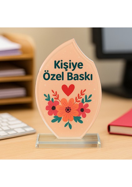Kişiye Özel Baskılı Kristal Plaket 12 x 19 Cm, Fotoğraf Baskılı / Hediyelik