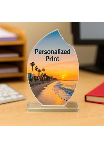 Kişiye Özel Baskılı Kristal Plaket 12 x 19 Cm, Fotoğraf Baskılı / Hediyelik indirimleri