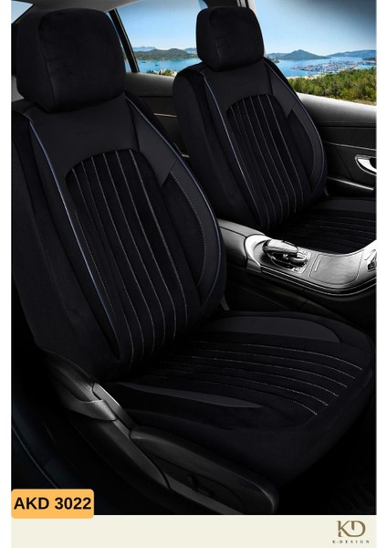 Akra Dik Nakış Serisi Universal Oto Koltuk Kılıfı - AKD3022