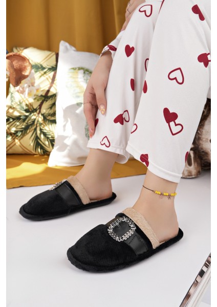 Kadın Ev Terliği Peluş Yıkanabilir Içi Yünlü Kürklü Terlik Misafir Çeyiz Bohça Gelin Terliği fiyatları