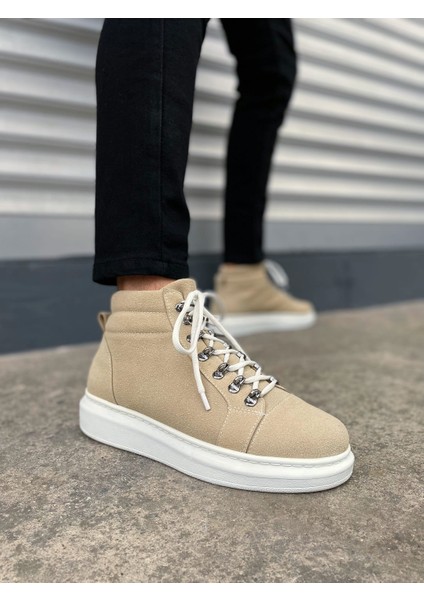 JET-206 Ottawa Bağcıklı Ortopedik Taban Süet Erkek Spor Bot SBT - Krem fırsatları