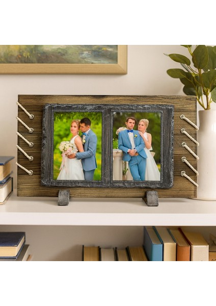 Kişiye Özel Fotoğraf Baskılı Taş Albüm Kapağı 24 x 40 cm / Dekoratif Albüm Masaüstü/duvar/ Hediyelik