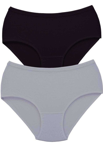 2 Adet Tutku Kadın Yüksek Bel Bato Kalın Lastik Külot S3