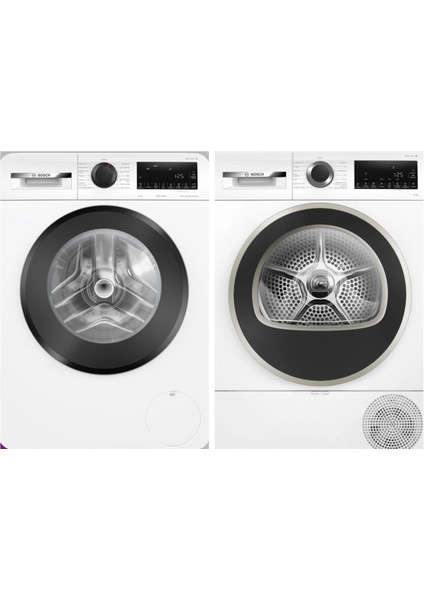 WGA242Z0TR 9 KĞ Çamaşır Makinesi WQA24201TR 9 KĞ Çamaşır Kurutma Makinesi İkili Beyaz Eşya Paketi