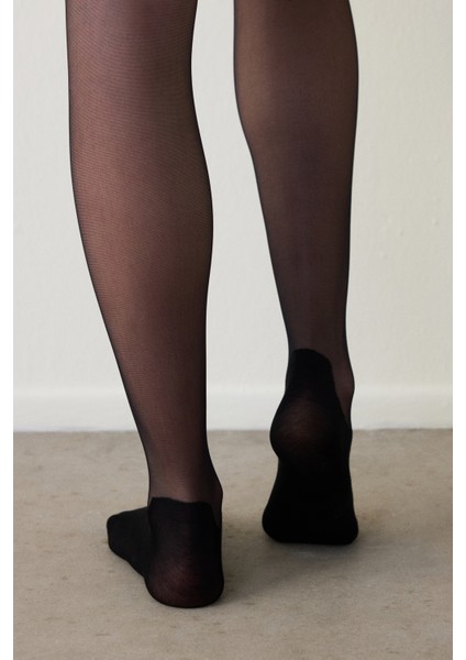 Sneaker Siyah Külotlu Çorap