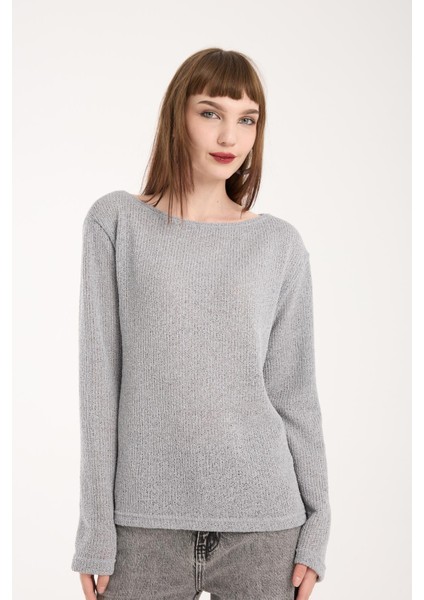 %100 Pamuk Triko Örgü Örme Kumaş Kadın Sweatshirt modelleri