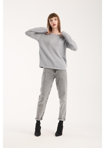 %100 Pamuk Triko Örgü Örme Kumaş Kadın Sweatshirt