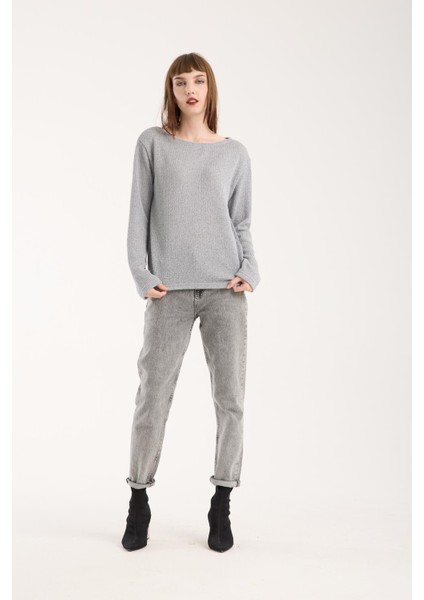 %100 Pamuk Triko Örgü Örme Kumaş Kadın Sweatshirt