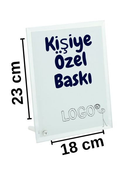 Kişiye Özel Fotoğraf Baskılı Aynalı Cam Çerçeve 18 x 23 cm / Masa Üstü, Hediyelik fiyatları