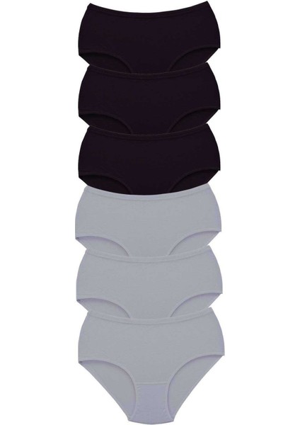 6 Adet Tutku Kadın Yüksek Bel Bato Kalın Lastik Külot S3