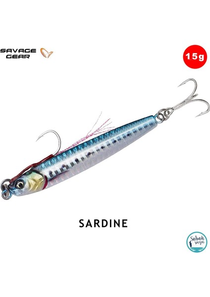 3D Jig Minnow Jig 15GR 6.8cm Sardine