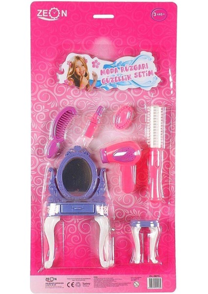 Moda Rüzgarı Masalı Tabureli Güzellik Seti 50X30 cm 7 Parça