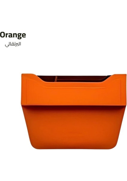 Araba Koltuğu Arası Organizer - Telefon, Kartlar, Anahtarlar, Dosyalar Için Araç Düzenleyici Turuncu