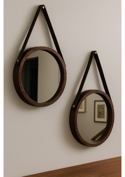 2'li Duvar Aynası -Ahşap Dekoratif Ayna indirimleri