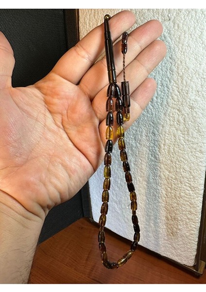 AKRİLİK TESBİH MERMİ KESİM SARI KAHVERENGİ RENK HEDİYE T-290 modelleri