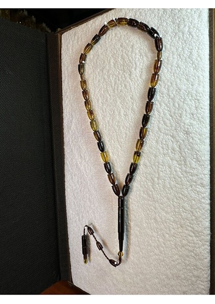 AKRİLİK TESBİH MERMİ KESİM SARI KAHVERENGİ RENK HEDİYE T-290 fırsatları