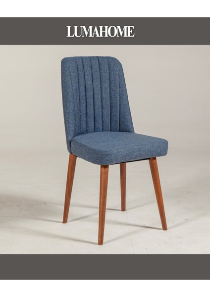 Gordes Extra Ceviz Lacivert Yemek Masası Takımı