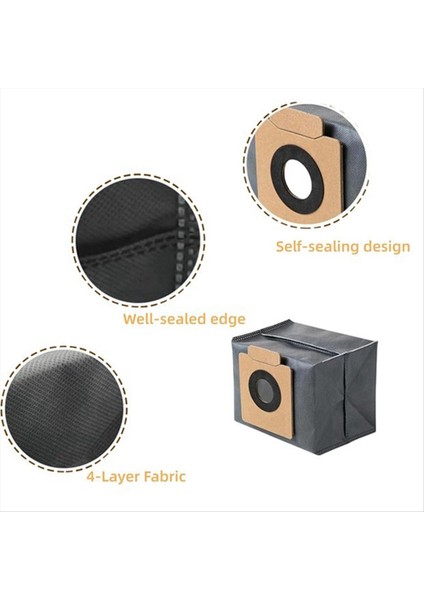 Eufy X10 Pro Omni Robot Süpürge Yedek Parçaları Toz Torbaları Için (Yurt Dışından) indirimleri