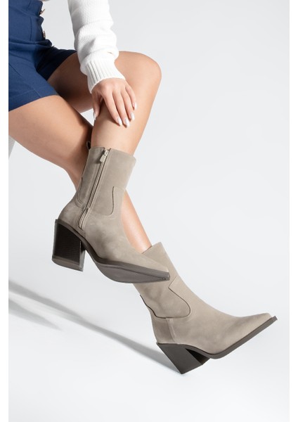 Kadın Western Bot Fetya Vizon fırsatları