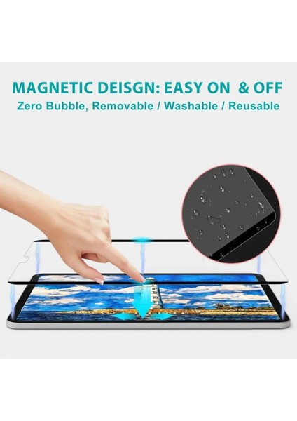 iPad 10.2" 10. Nesil Uyumlu Mıknatıslı Paper-Like Ekran Koruyucu Kağıt Hissiyatlı Kırılmaz Cam modelleri