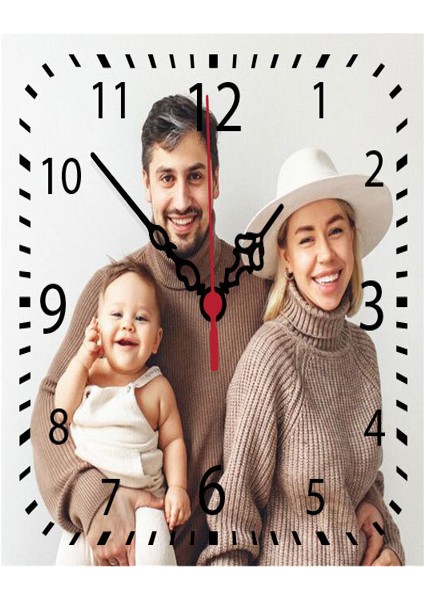 Kişiye Özel Fotoğraf Baskılı Masa Üstü Saat – Hediye & Dekoratif Tasarım