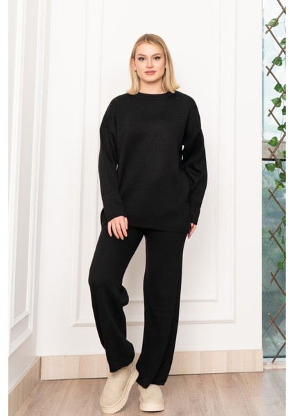 Yuvarlak Yaka Salaş Triko Takım 7204 modelleri