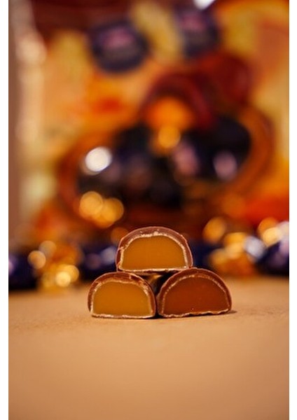 Çikolata Kaplı Karamel Karamelli Lezzet 1000 gr Özel Seri Çikolata