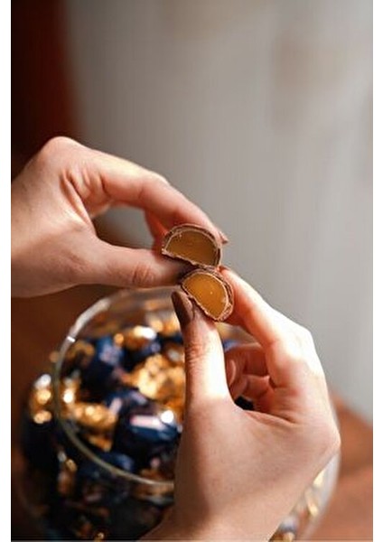 Çikolata Kaplı Karamel Karamelli Lezzet 1000 gr Özel Seri Çikolata