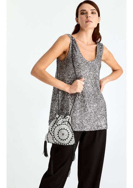 Püsküllü Çanta Standart Renk K2081106_089 fiyatları