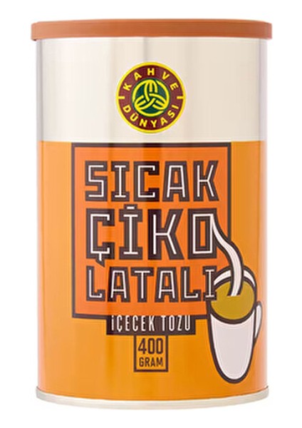 Sıcak Çikolata Teneke Kutu 400 gr Kışın Vazgeçilmezi Çikolata Aroması fiyatları