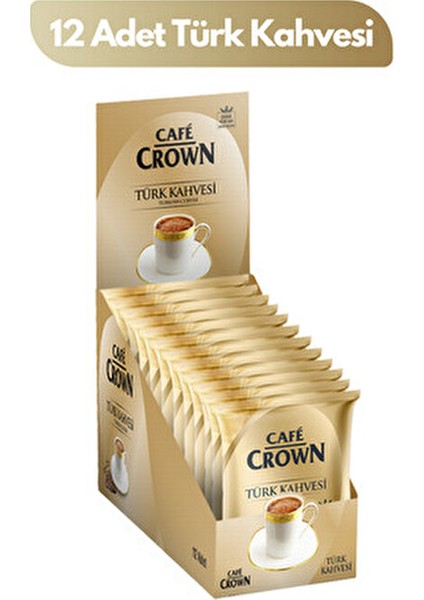 Türk Kahvesi 12 Paket 100 gr Sade Aroma ile Taze ve Kafeinli fiyatları
