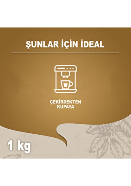 Crema E Aroma Çekirdek Kahve 1 kg İtalya Menşeli Kremamsı Doku ve Yoğun Aroma
